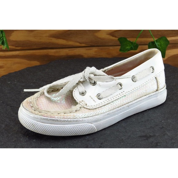 Sperry Top-Sider Toddler Girls 10.5 Medium Pink Boat Shoe‎ Fabric - Picture 1 of 11